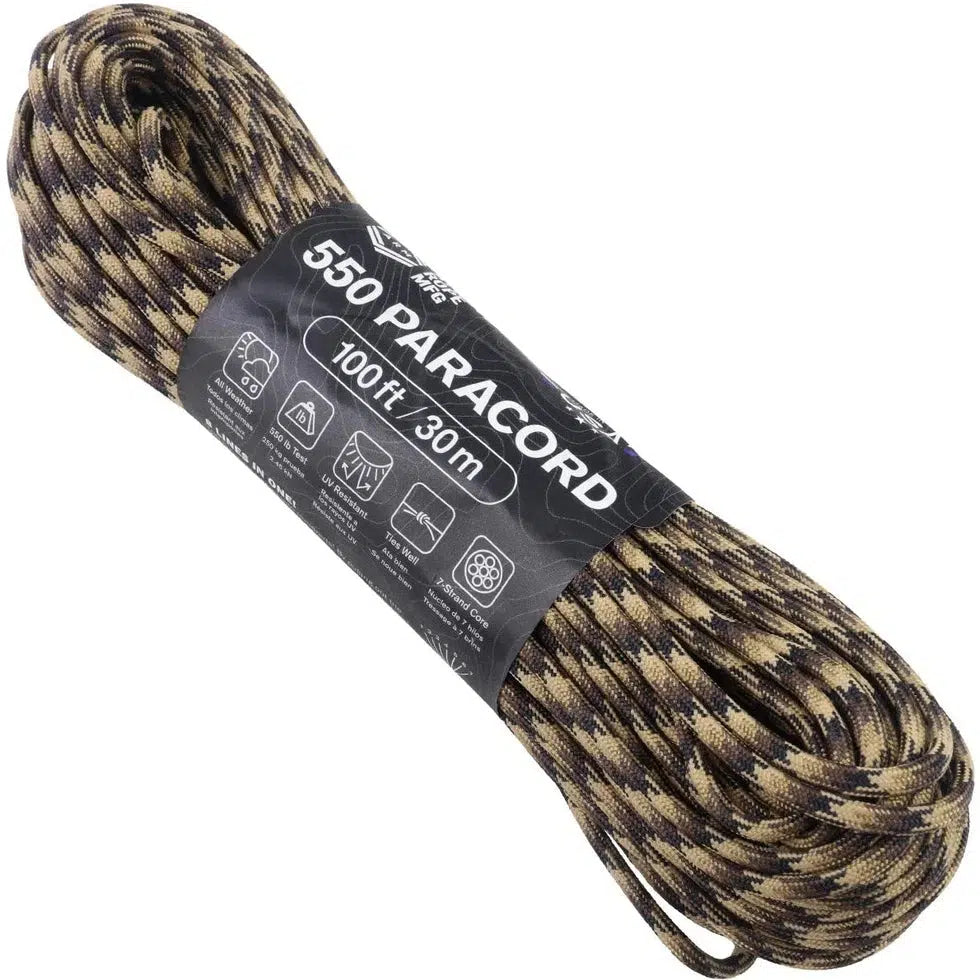 Atwood Rope Paracord - 550 LB - 4MM X 100 FT-Climbing - Ropes-Atwood Rope-Tomahawk-Appalachian Outfitters