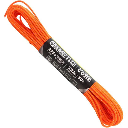 Atwood Rope Reflective Cord - 275 LB Tactical Cord - 2.4MM X 50 FT-Climbing - Ropes-Atwood Rope-Neon Orange-Appalachian Outfitters