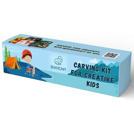 Beavercraft Kids Carving Hobby Kit-Camping - Accessories - Knives-Beavercraft-Appalachian Outfitters