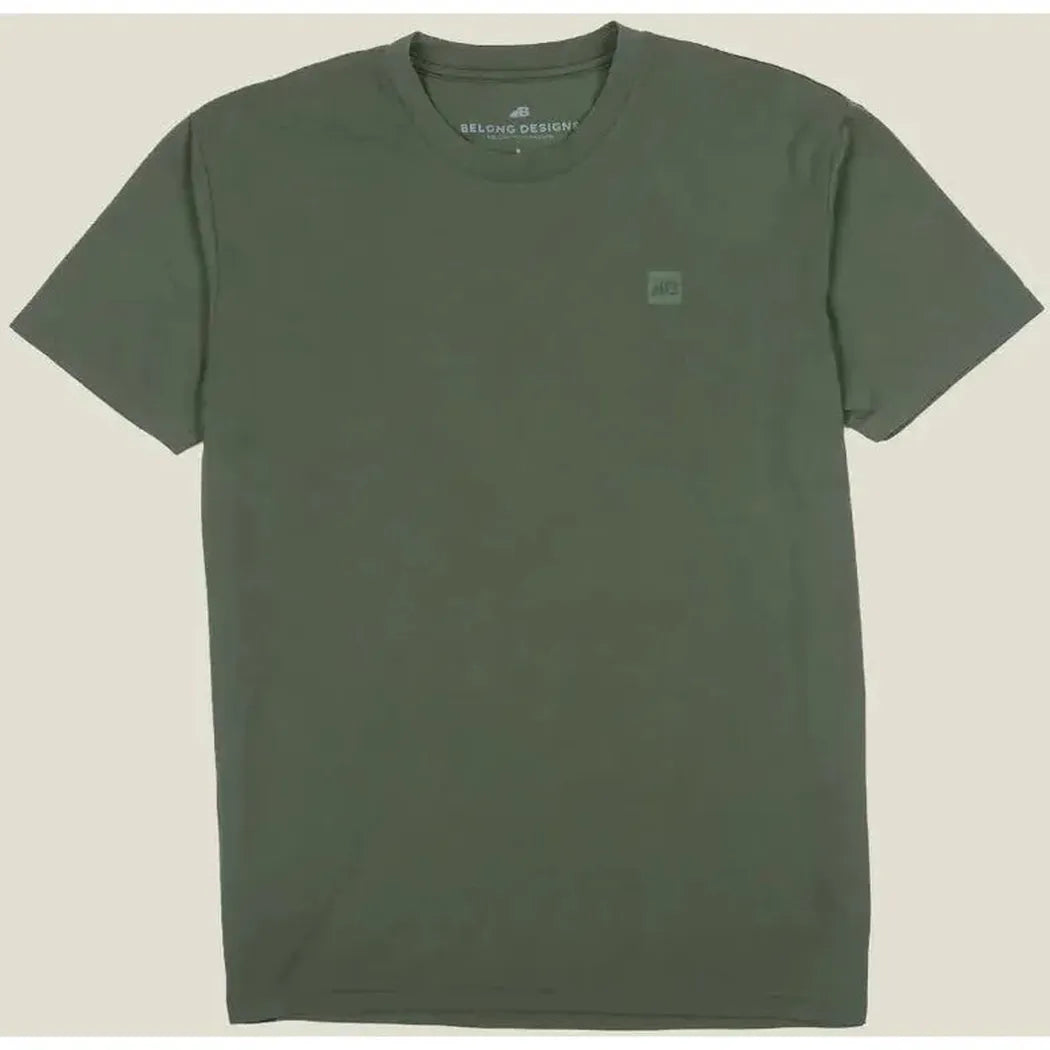 Belong Designs Men's Core Traverse Tek Tee-Men's - Clothing - Tops-Belong Designs-Pine-M-Appalachian Outfitters