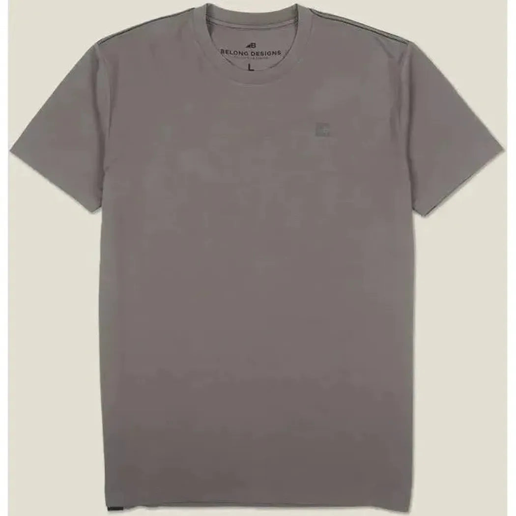 Belong Designs Men's Core Traverse Tek Tee-Men's - Clothing - Tops-Belong Designs-Granite-M-Appalachian Outfitters