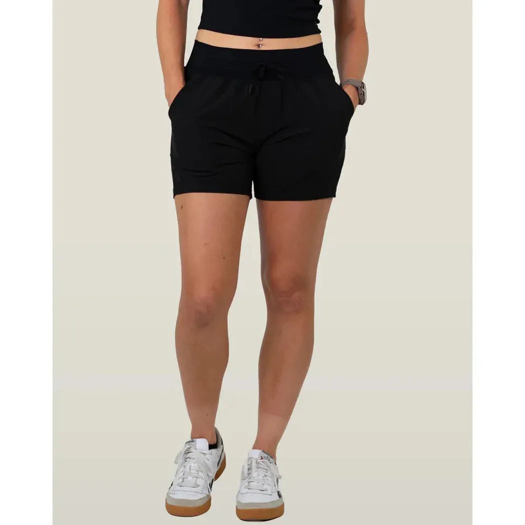 Belong Designs Women's 5" High-Rise La Plata Short-Women's - Clothing - Bottoms-Belong Designs-Black-S-Appalachian Outfitters
