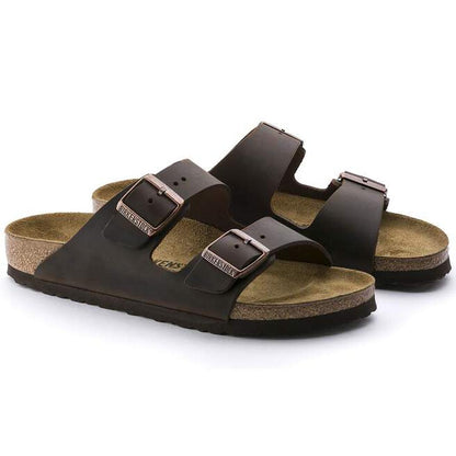 Birkenstock Arizona Oiled Leather Habana-Women's - Footwear - Sandals-Birkenstock-Appalachian Outfitters