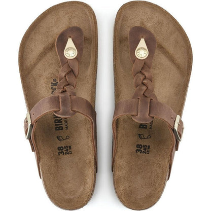 Gizeh Braid Oiled Leather-Women's - Footwear - Sandals-Birkenstock-Appalachian Outfitters