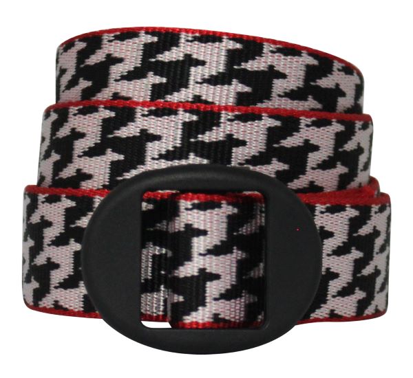 Bison 25mm Ellipse Pattern Belt-Accessories - Belts - Unisex-Bison-Houndstooth-M-Appalachian Outfitters