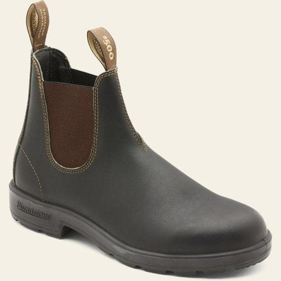 #500 Men's Originals Chelsea Boots - Stout Brown-Men's - Footwear - Boots-Blundstone-Appalachian Outfitters