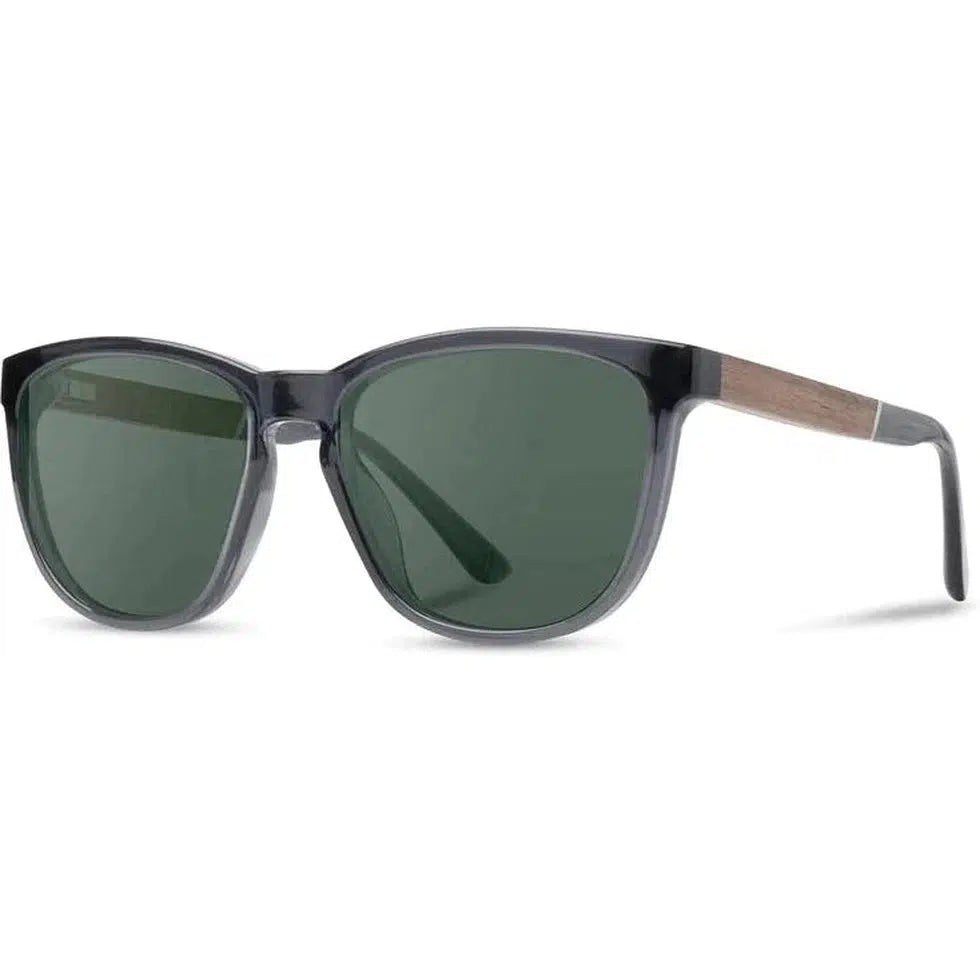 Camp Eyewear Arrowcrest-Accessories - Sunglasses-Camp Eyewear-Fog // Walnut-Basic Polarized G15-Appalachian Outfitters