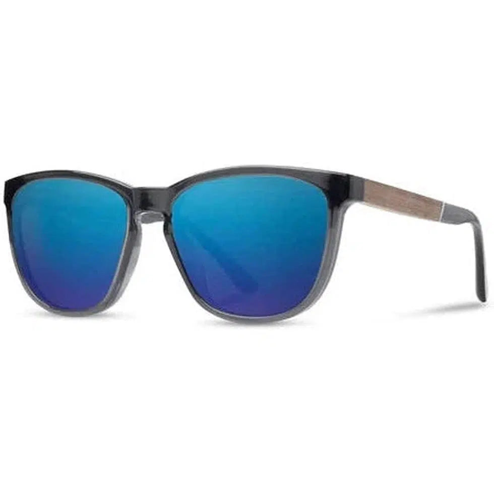 Camp Eyewear Arrowcrest-Accessories - Sunglasses-Camp Eyewear-Fog // Walnut-HD Plus Polarized Blue Flash-Appalachian Outfitters