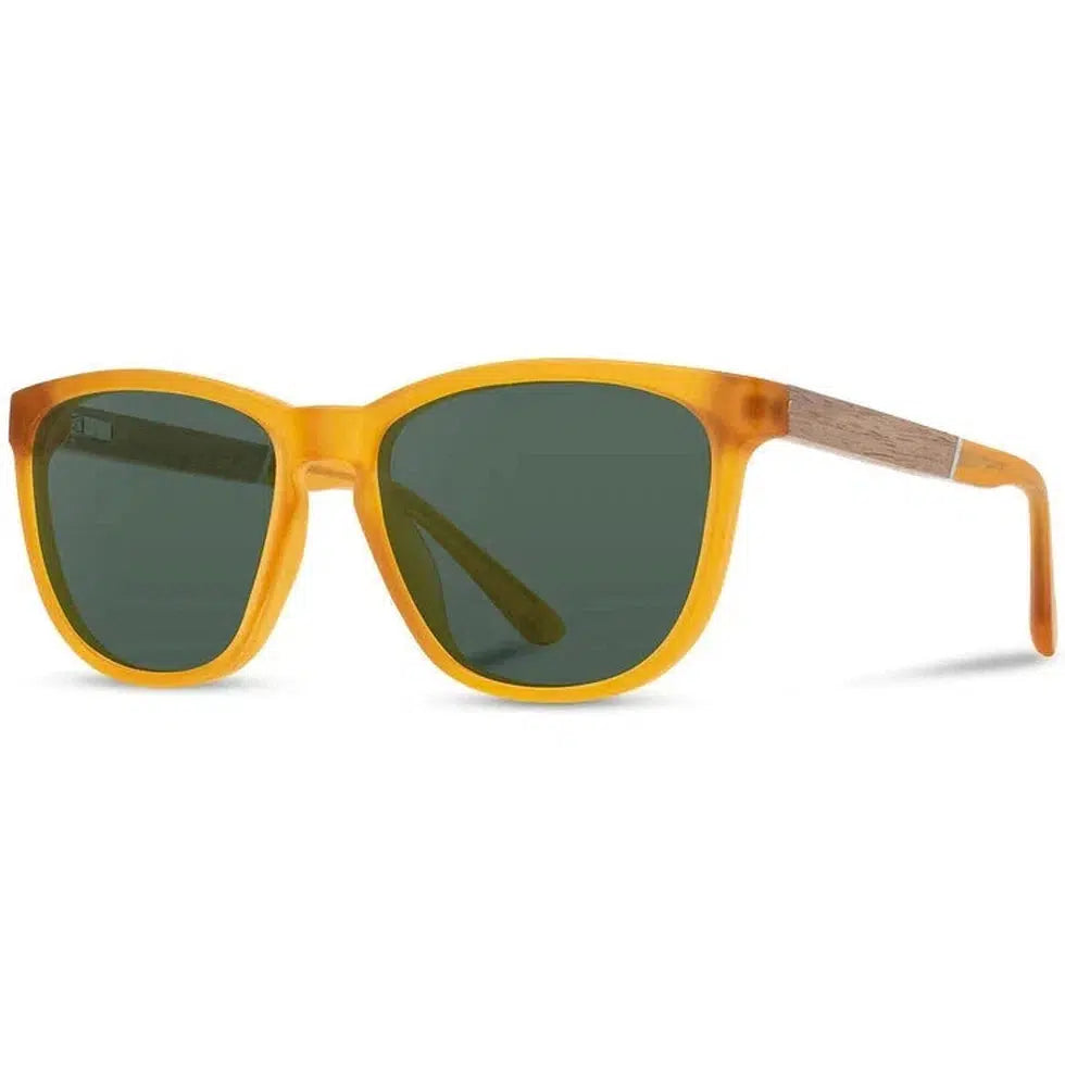 Camp Eyewear Arrowcrest-Accessories - Sunglasses-Camp Eyewear-Matte Orange// Walnut-Basic Polarized G15-Appalachian Outfitters