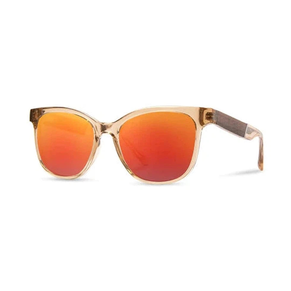 Camp Eyewear Cove-Accessories - Sunglasses-Camp Eyewear-Desert // Walnut-HD Plus Polarized Solar Flash-Appalachian Outfitters