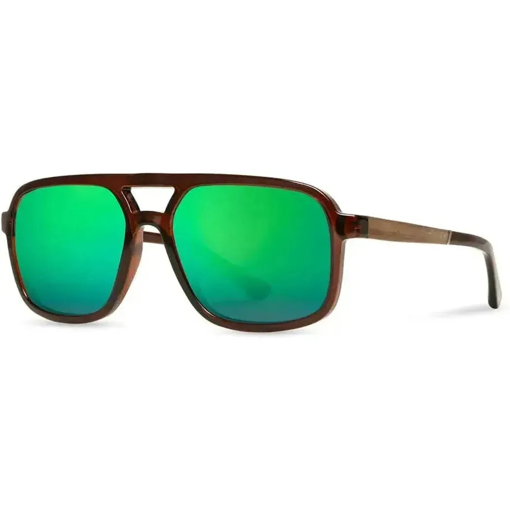 Camp Eyewear Glacier - Smokey Bear-Accessories - Eyewear - Sunglasses-Camp Eyewear-Clay // Walnut-HD Plus Polarized Green Flash-Appalachian Outfitters