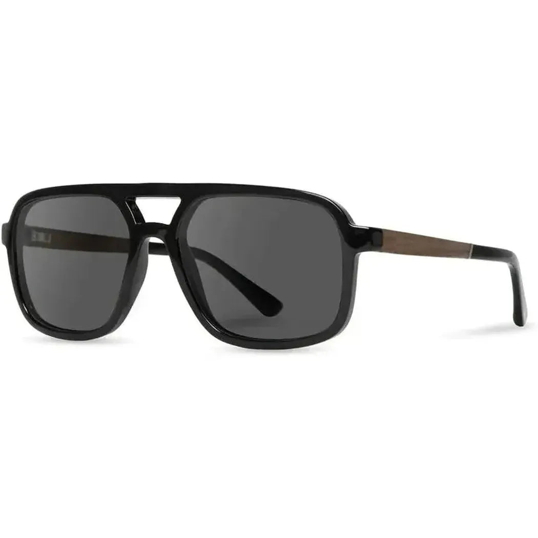 Camp Eyewear Glacier - Smokey Bear-Accessories - Eyewear - Sunglasses-Camp Eyewear-Black // Walnut-Grey Polarized-Appalachian Outfitters