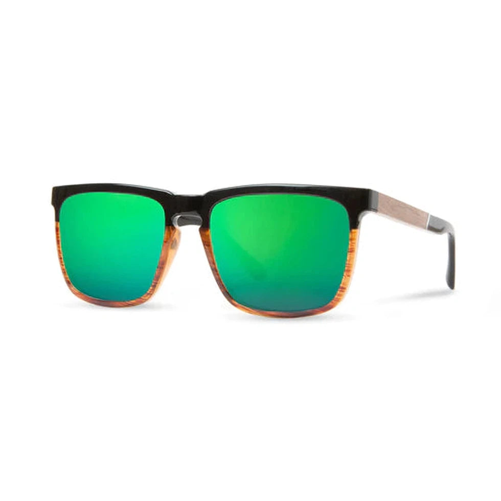 Camp Eyewear Ridge-Accessories - Sunglasses-Camp Eyewear-Black/Tortoise // Walnut-HD Plus Polarized Green Flash-Appalachian Outfitters