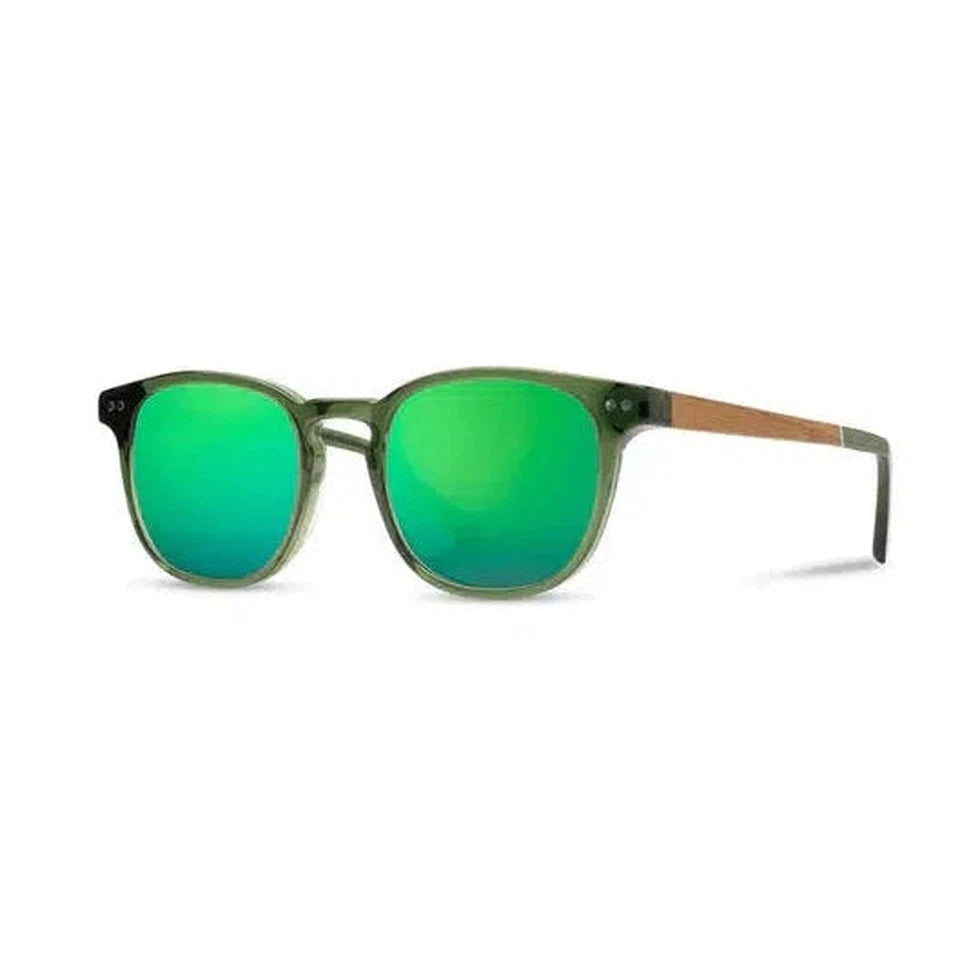 Camp Eyewear Topo-Accessories - Sunglasses-Camp Eyewear-Fog // Walnut-Basic Polarized G15-Appalachian Outfitters