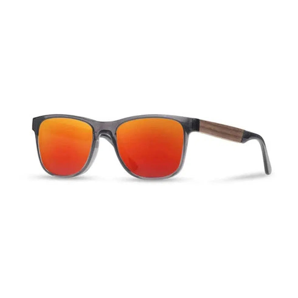 Camp Eyewear Trail-Accessories - Sunglasses-Camp Eyewear-Fog // Walnut-HD Plus Polarized Solar Flash-Appalachian Outfitters