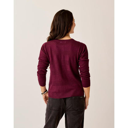 Carve Designs Women's Amara Pointelle Sweater-Women's - Clothing - Tops-Carve Designs-Appalachian Outfitters