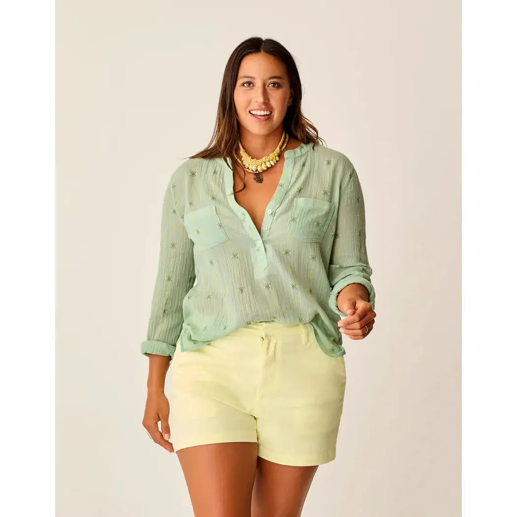 Carve Designs Women's Dylan Gauze Shirt-Women's - Clothing - Tops-Carve Designs-Haze Print-S-Appalachian Outfitters