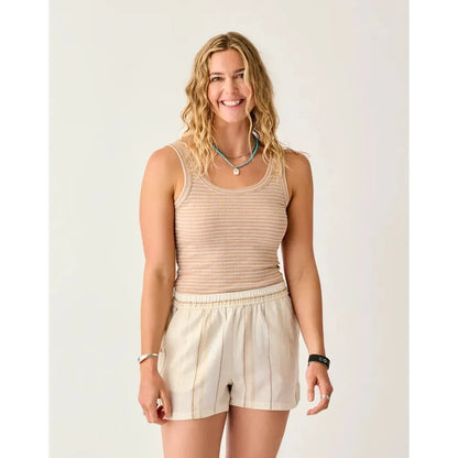 Carve Designs Women's Ever Tank-Women's - Clothing - Tops-Carve Designs-Biscuit Stripe-S-Appalachian Outfitters