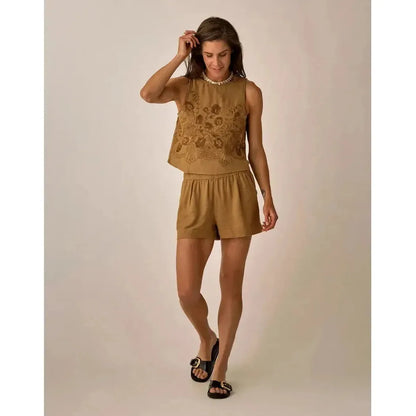 Carve Designs Women's Lou Linen Tank