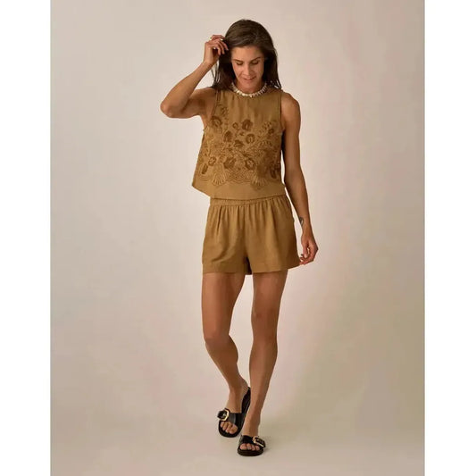 Carve Designs Women's Lou Linen Tank-Women's - Clothing - Tops-Carve Designs-Appalachian Outfitters