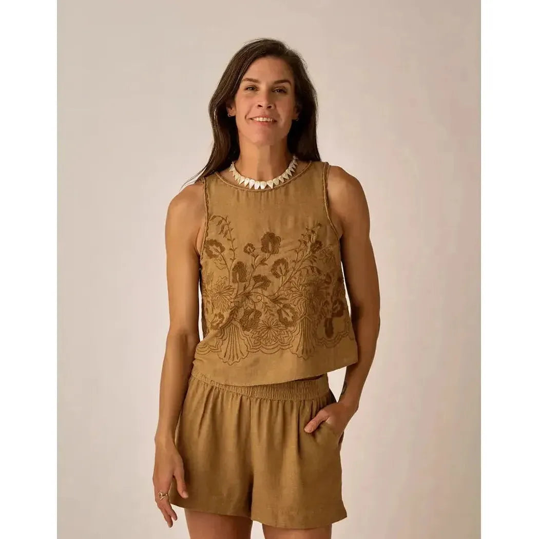 Carve Designs Women's Lou Linen Tank