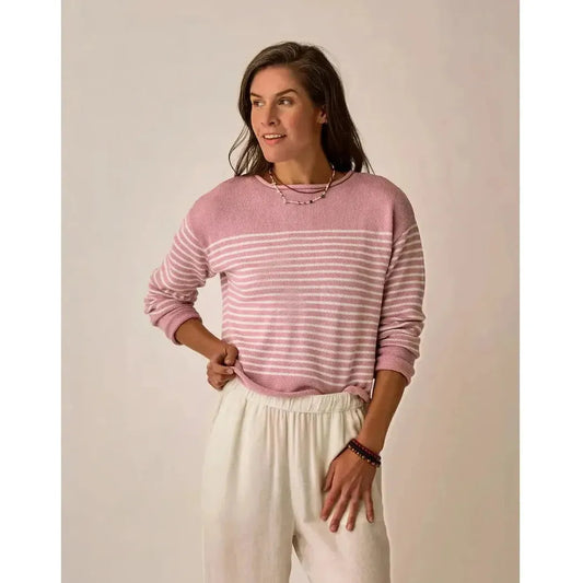 Carve Designs Women's Rue Sweater-Women's - Clothing - Tops-Carve Designs-Light Dusk Stripe-S-Appalachian Outfitters