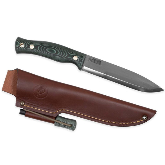 Casstrom No 14 Swedish Forest Knife Green Micarta with Firesteel-Camping - Accessories - Knives-Casstrom-Appalachian Outfitters