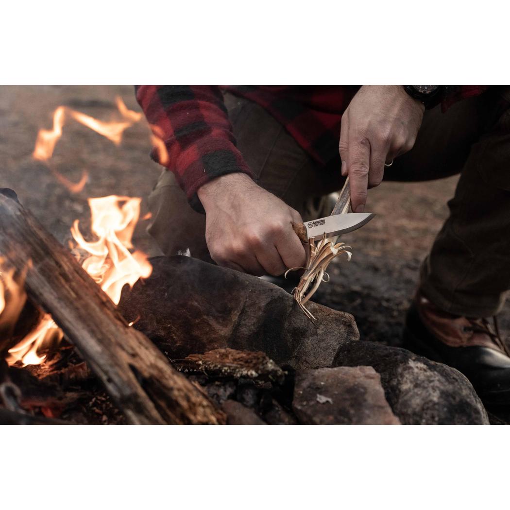 Casstrom No 8 Swedish Forest Knife Curly Birch with Firesteel