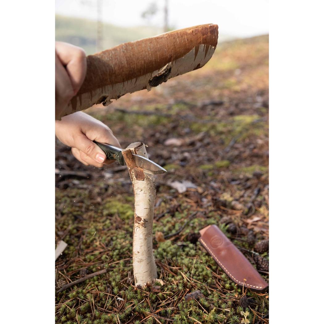 Casstrom No 8 Swedish Forest Knife Green Micarta with Firesteel-Camping - Accessories - Knives-Casstrom-Appalachian Outfitters