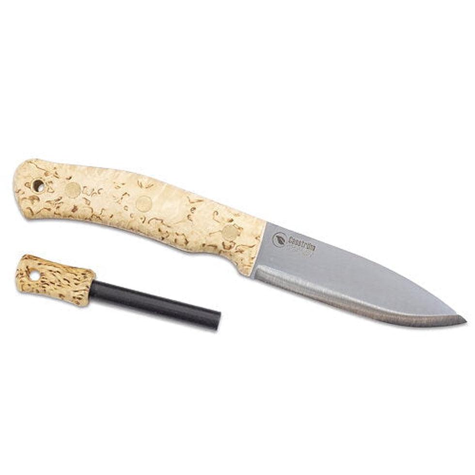 No. 10 Swedish Forest Knife, Curly birch with Fire Steel, Stainless-Camping - Accessories - Knives-Casstrom-Appalachian Outfitters
