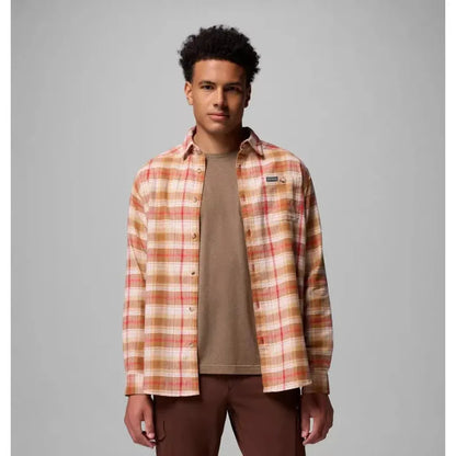 Columbia Sportswear Men's Cornell Woods Flannel Long Sleeve Shirt-Men's - Clothing - Tops-Columbia Sportswear-Mtn Red Backland Tartan-M-Appalachian Outfitters