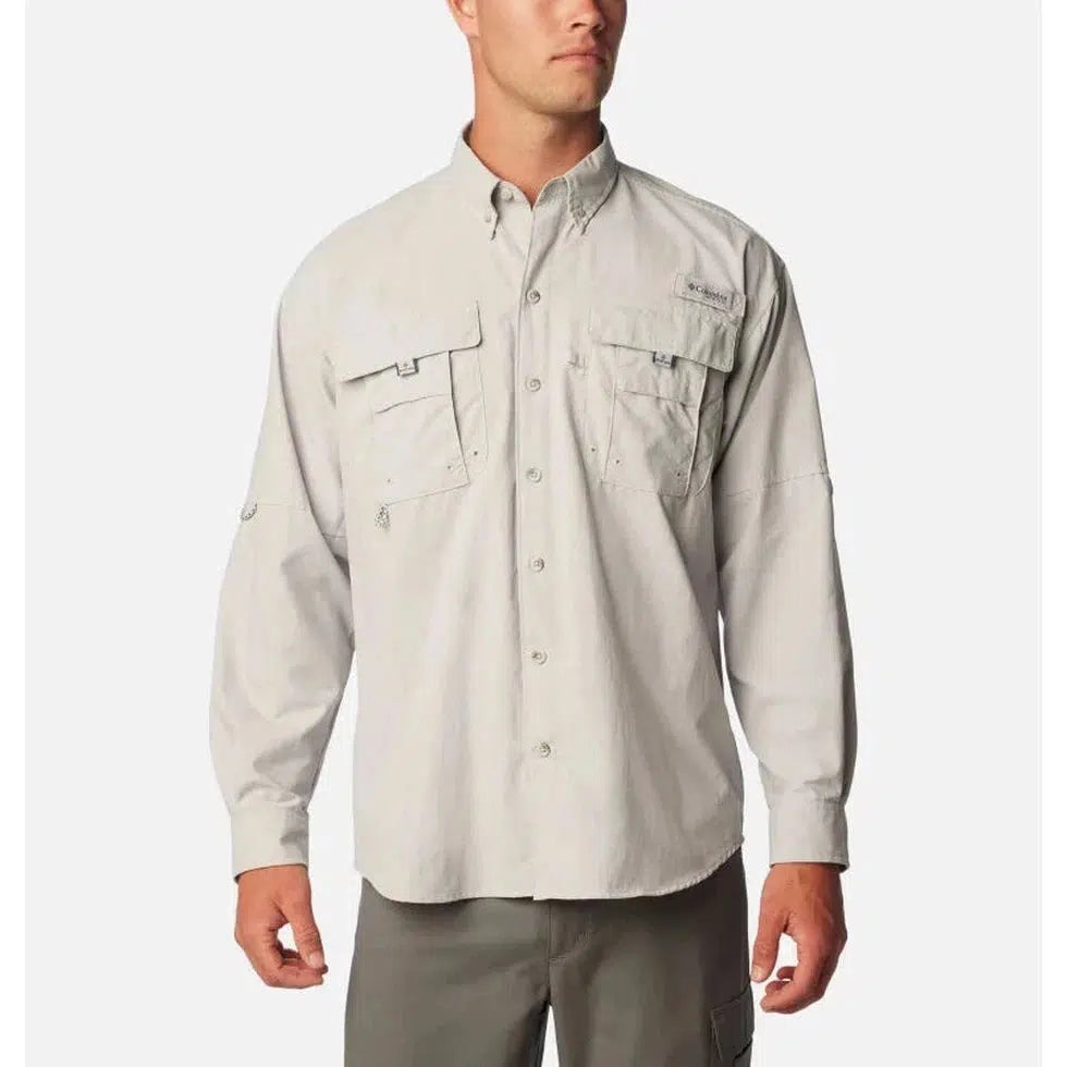 Columbia Sportswear Men's PFG Bahama II Long Sleeve Shirt-Men's - Clothing - Tops-Columbia Sportswear-Cool Grey-M-Appalachian Outfitters