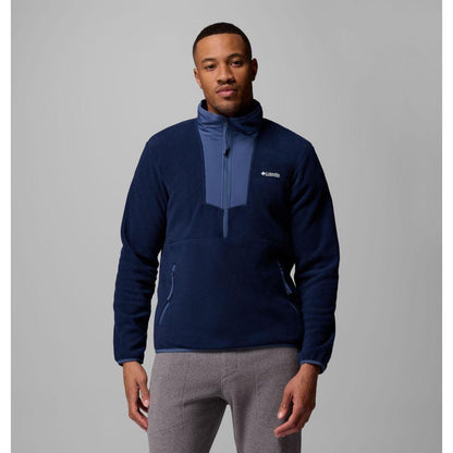 Columbia Sportswear Men's Sequoia Grove Half Zip Fleece-Men's - Clothing - Tops-Columbia Sportswear-Collegiate Navy/Dark Mountain-M-Appalachian Outfitters