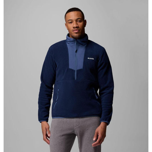 Columbia Sportswear Men's Sequoia Grove Half Zip Fleece-Men's - Clothing - Tops-Columbia Sportswear-Collegiate Navy/Dark Mountain-M-Appalachian Outfitters