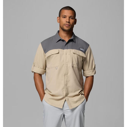 Columbia Sportswear Men's Shoaltech LS Shirt-Men's - Clothing - Tops-Columbia Sportswear-Ancient Fossil-M-Appalachian Outfitters
