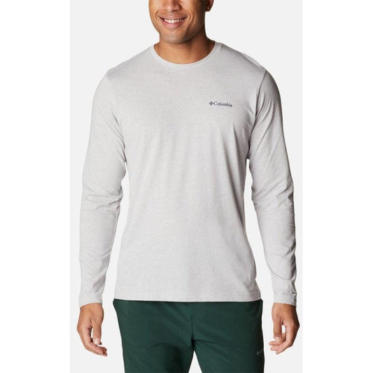 Men's Thistletown Hills Long Sleeve Crew Shirt-Men's - Clothing - Tops-Columbia Sportswear-Columbia Grey Heather-M-Appalachian Outfitters