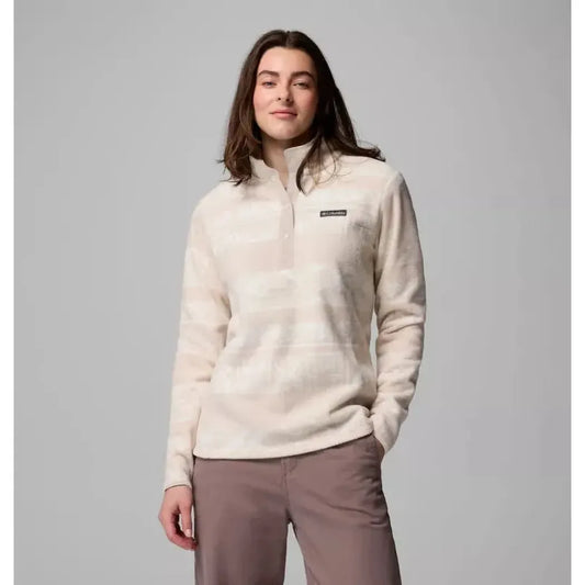 Columbia Sportswear Women's Benton Springs Printed 1/2 Snap Fleece Pullover-Men's - Clothing - Tops-Columbia Sportswear-Dark Stone Deschutes Days-S-Appalachian Outfitters