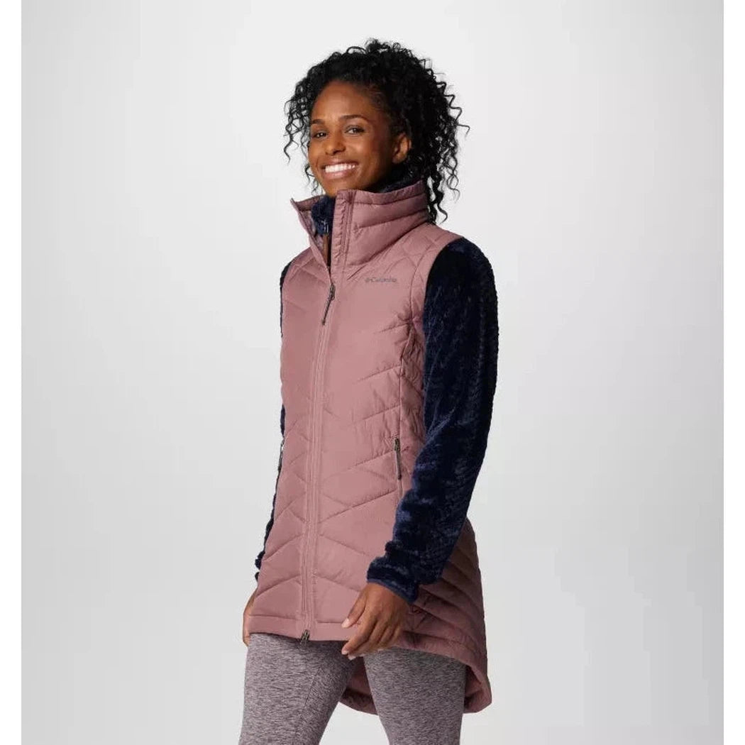 Columbia Women s Heavenly II Long Vest Small Fig