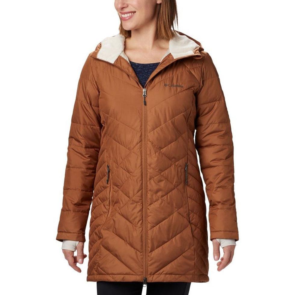 Women's Heavenly Long Hooded Jacket-Women's - Clothing - Jackets & Vests-Columbia Sportswear-Camel Brown-S-Appalachian Outfitters