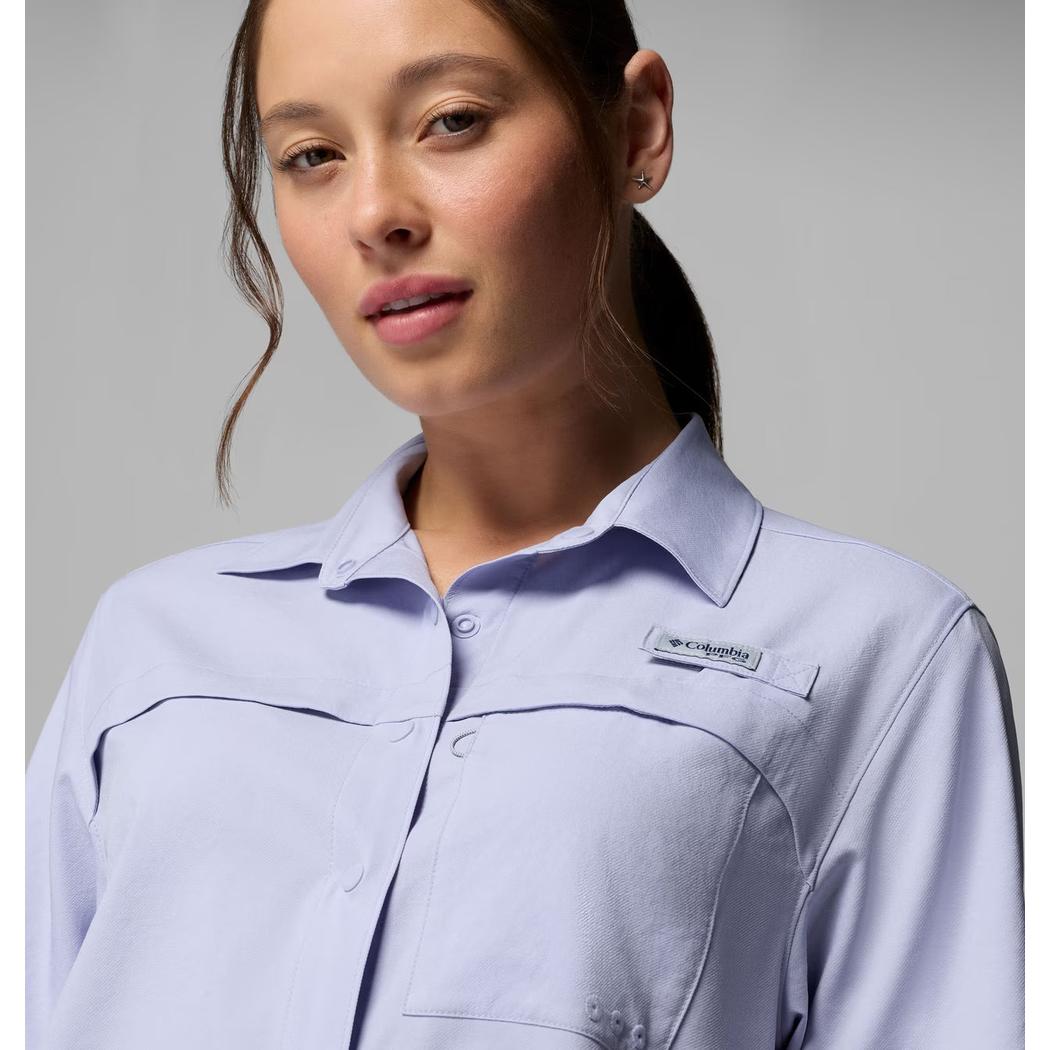 Columbia Sportswear Women's PFG Castback Woven Short Sleeve-Women's - Clothing - Tops-Columbia Sportswear-Appalachian Outfitters