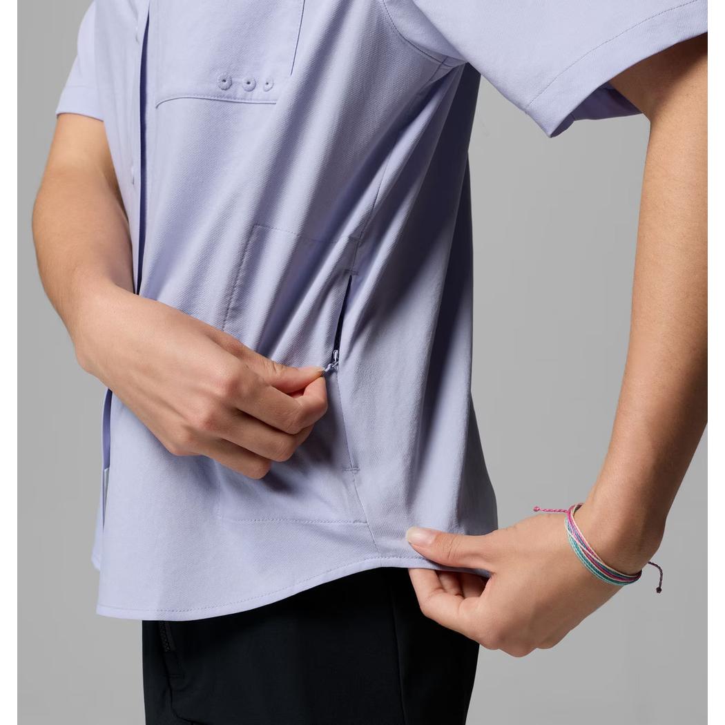 Columbia Sportswear Women's PFG Castback Woven Short Sleeve-Women's - Clothing - Tops-Columbia Sportswear-Appalachian Outfitters
