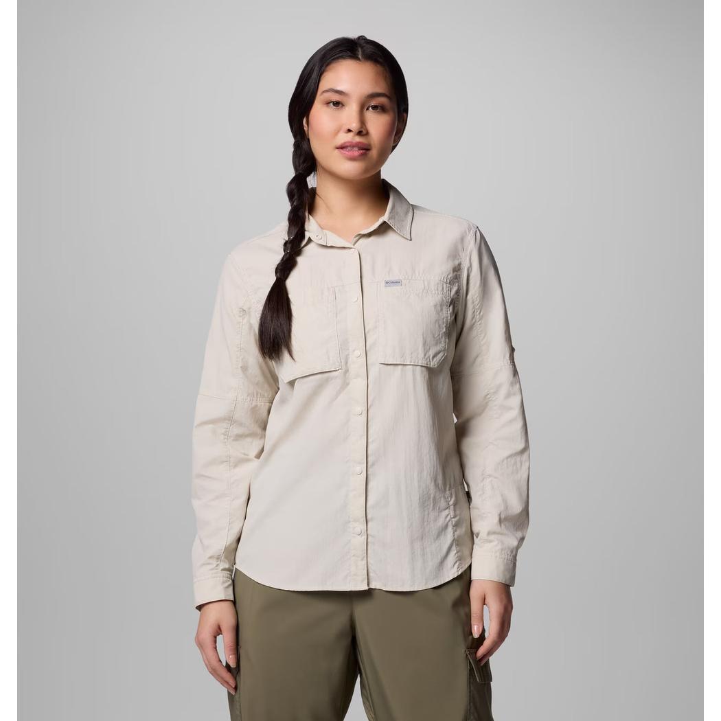 Columbia Sportswear Women's Skien Valley Long Sleeve Shirt-Women's - Clothing - Tops-Columbia Sportswear-Dark Stone-S-Appalachian Outfitters