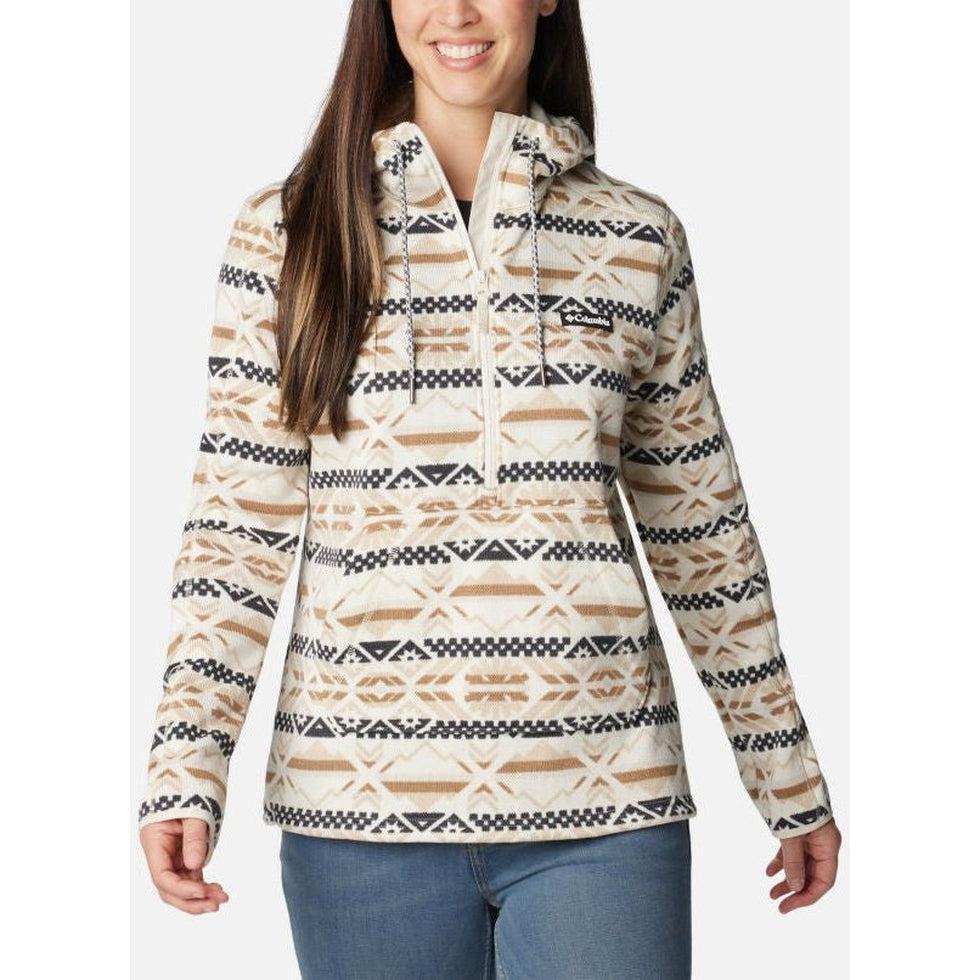 Women's Sweater Weather Hooded Pullover-Women's - Clothing - Jackets & Vests-Columbia Sportswear-Chalk Check Peaks-S-Appalachian Outfitters