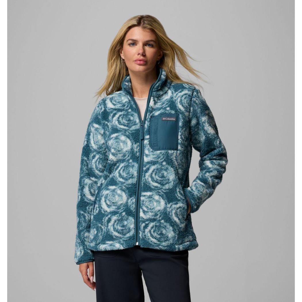 Columbia Sportswear Women's West Bend Print Full Zip II Jacket-Women's - Clothing - Tops-Columbia Sportswear-Everblue Rose City-S-Appalachian Outfitters