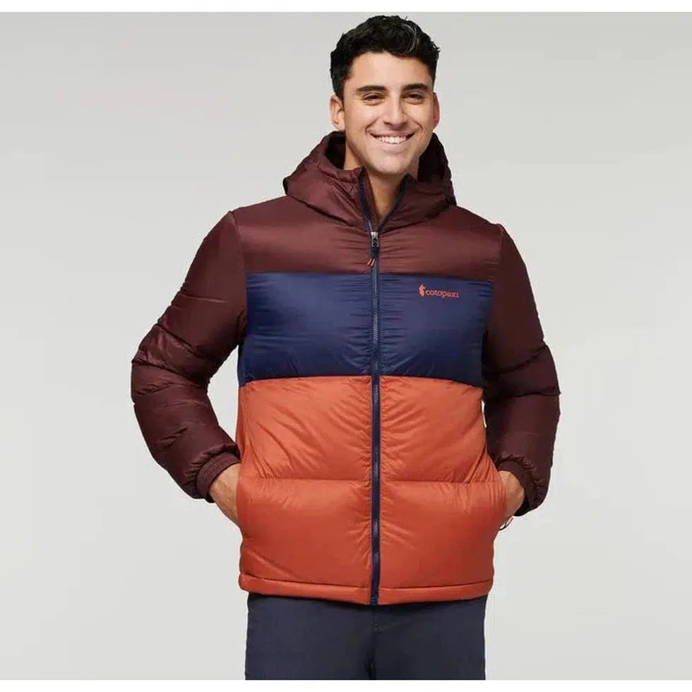 Men's Solazo Hooded Down Jacket-Men's - Clothing - Jackets & Vests-Cotopaxi-Chestnut/Spice-M-Appalachian Outfitters