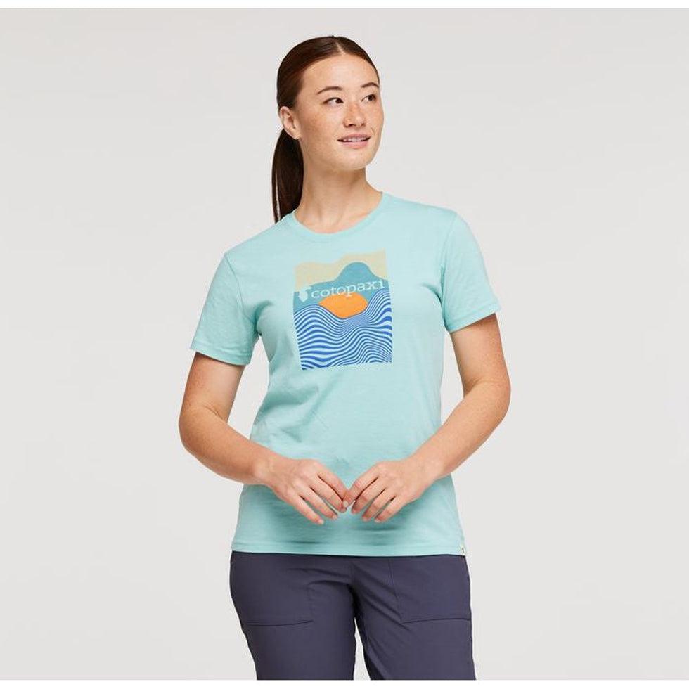 Women's Cotopaxi Vibe Organic T-Shirt-Women's - Clothing - Tops-Cotopaxi-Sea Glass-S-Appalachian Outfitters
