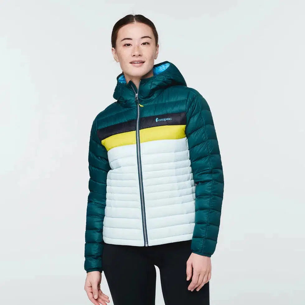 Women's Fuego Down Hooded Jacket-Women's - Clothing - Jackets & Vests-Cotopaxi-Deep Ocean/Ice-S-Appalachian Outfitters
