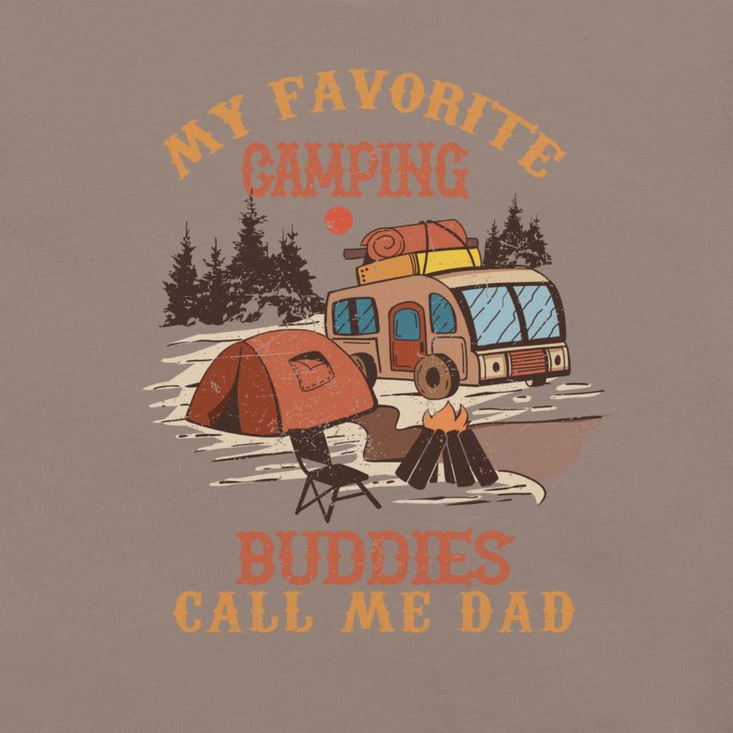 Cuyahoga Valley Clothing Company My Favorite Camping Buddies Call Me Dad T-Shirt-Unisex - Clothing - Tops-Cuyahoga Valley Clothing Company-Appalachian Outfitters