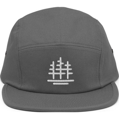 Cuyahoga Valley Clothing Company Tree Logo 5 Panel Cap-Accessories - Hats - Unisex-Cuyahoga Valley Clothing Company-Grey-Appalachian Outfitters