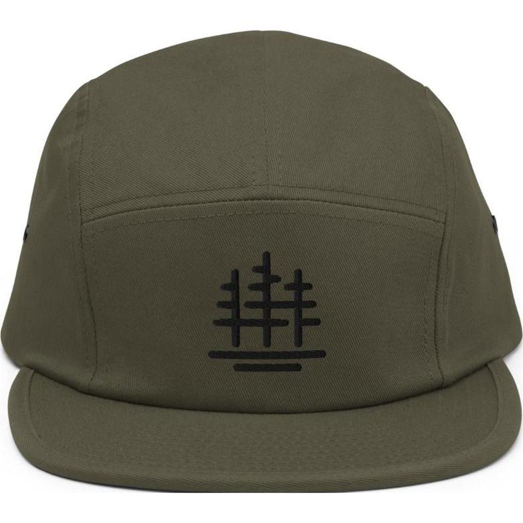 Cuyahoga Valley Clothing Company Tree Logo 5 Panel Cap-Accessories - Hats - Unisex-Cuyahoga Valley Clothing Company-Olive-Appalachian Outfitters